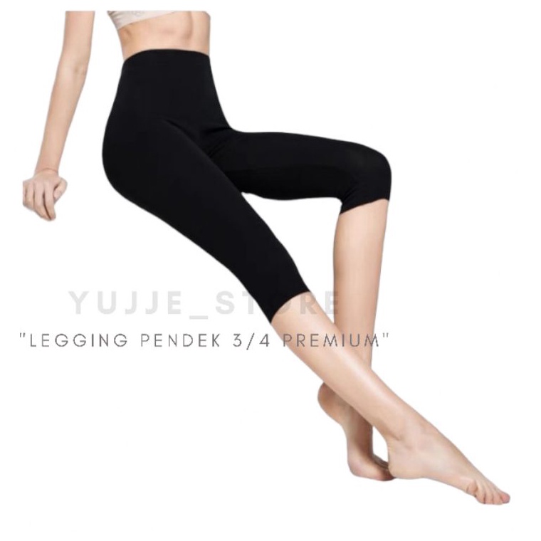 KODE A8X Celana Leging Pendek  Legging Pendek Polos  Lejing 34 Premium  Legging Polos Wanita  Laggin