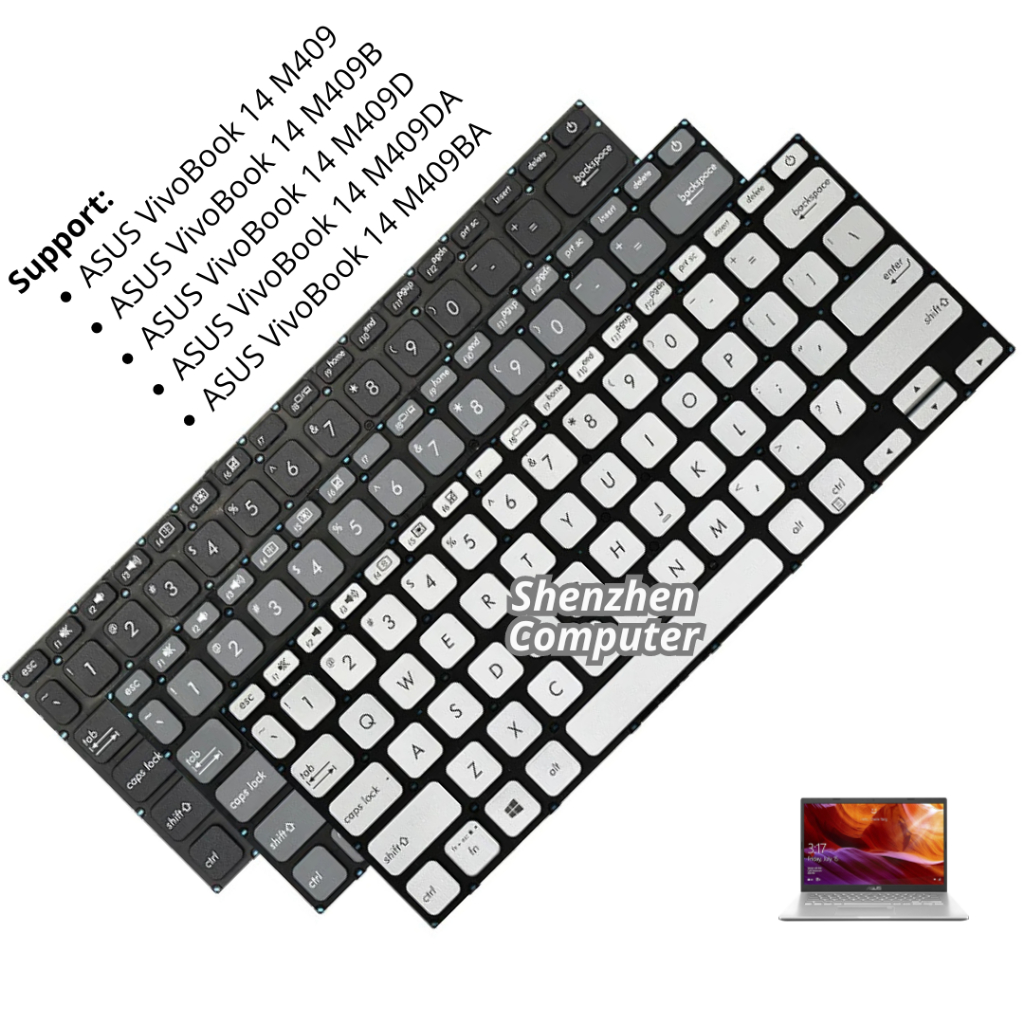 Keyboard Asus VivoBook 14 M409 M409B M409D M409DA M409BA new