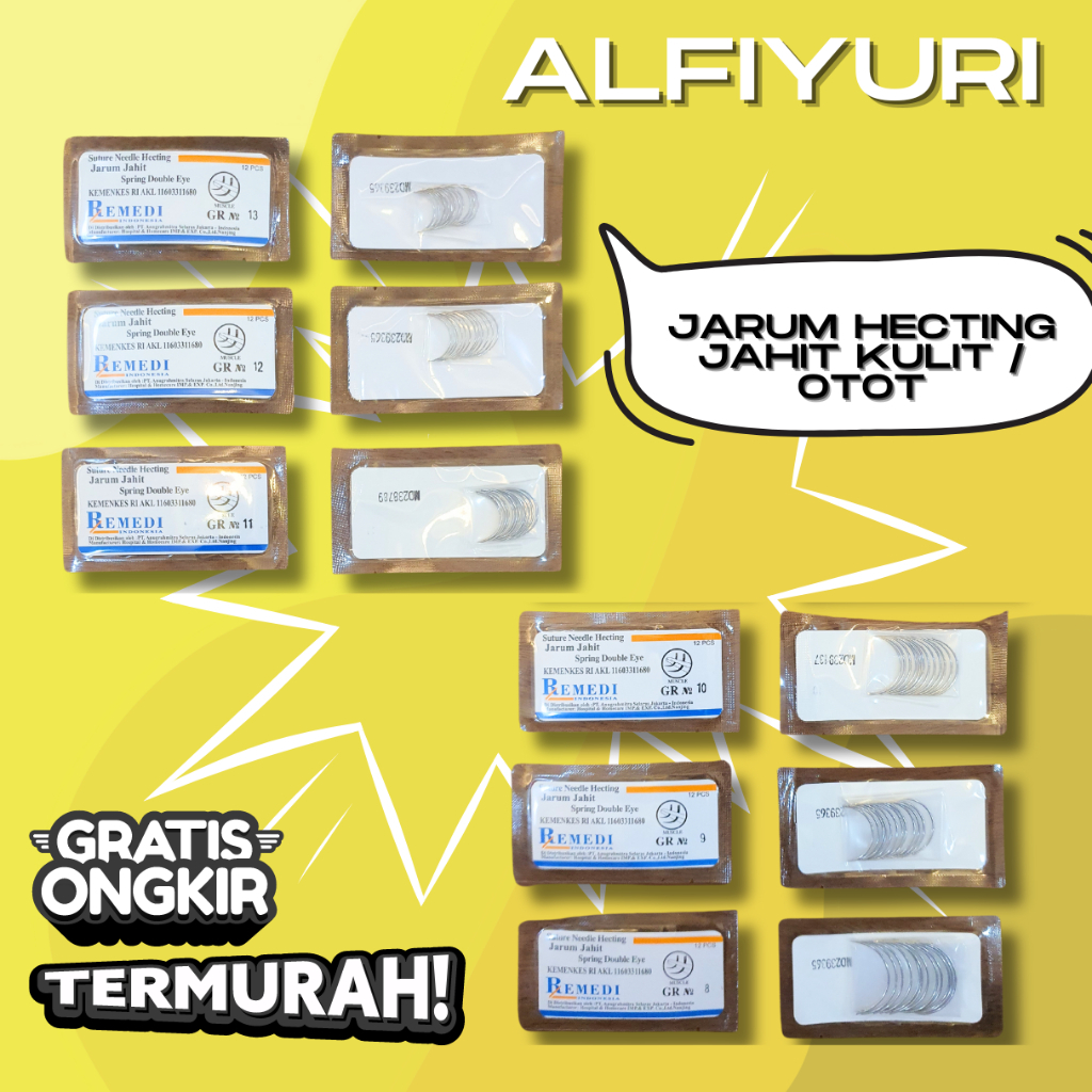 jarum jahit kulit otot / jarum hecting remedi