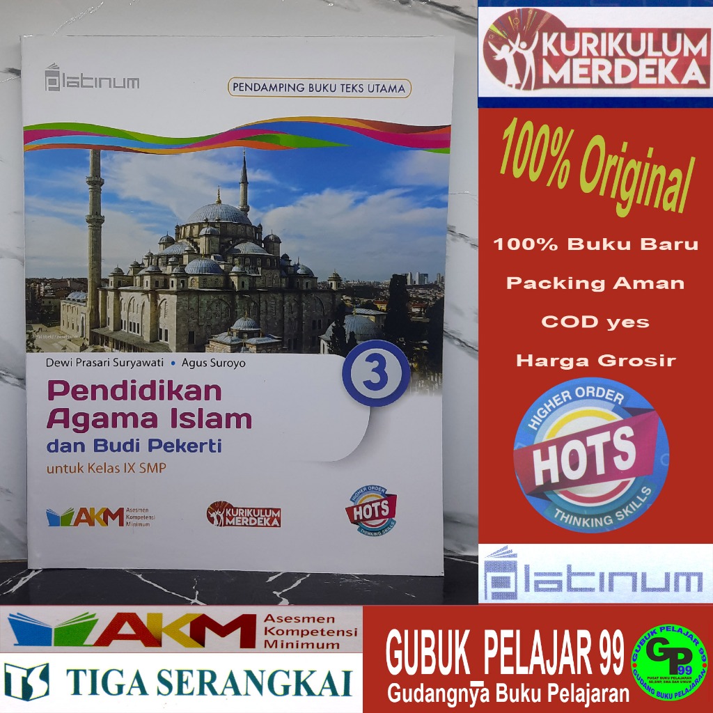Pendidikan Agama Islam dan Budi Pekerti (PAI 3) Kelas 9/IX SMP/MTs Kurikulum Merdeka Platinum PT Tig