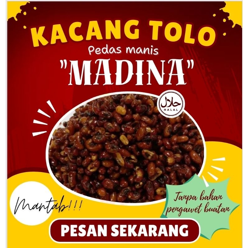 

*MURAH* Kacang Tolo Pedas Manis "MADINA" 60 gr.