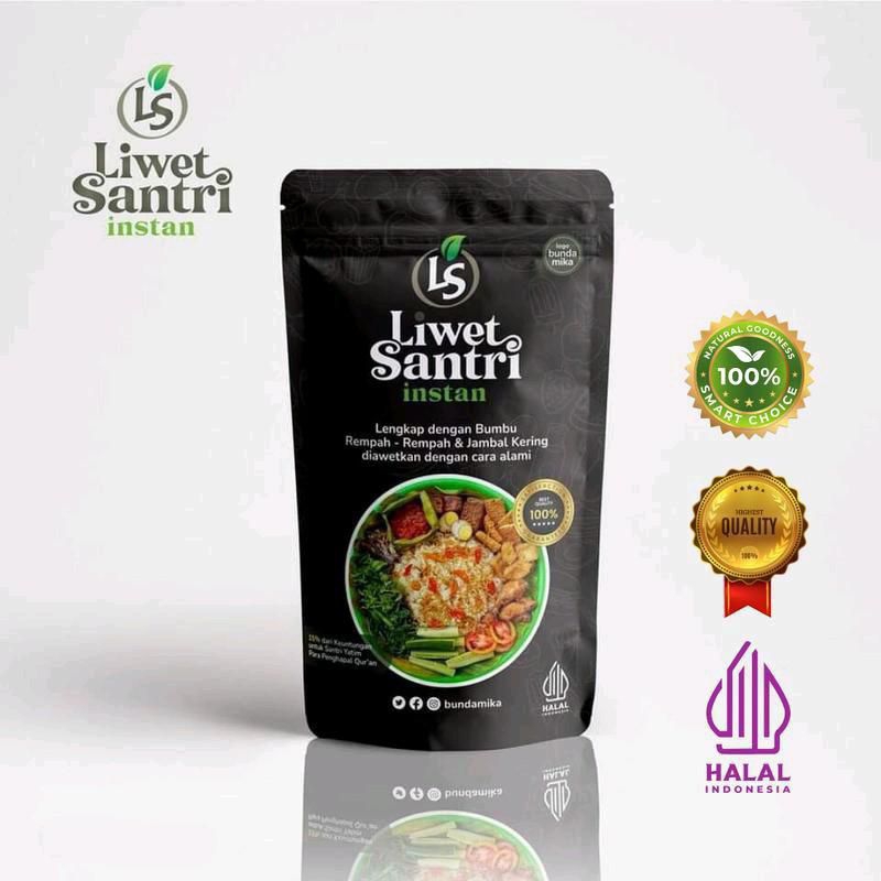 

Nasi Liwet Santri Instant kemasan 1kg lengkap dengan bumbu all variant rasa (Extra Teri, Jambal, Rebon, Teri Medan)