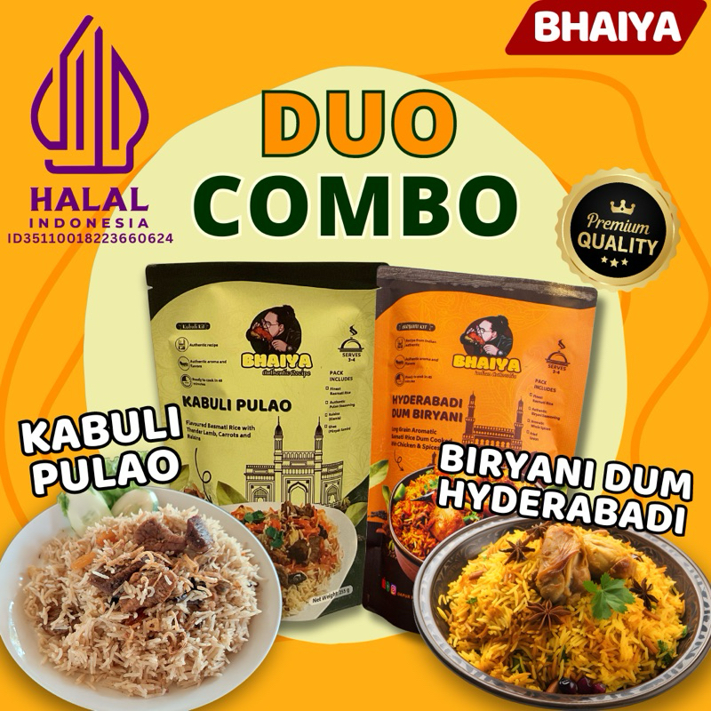 

Paket Duo Combo Biryani dan Kabuli Pulao Kit