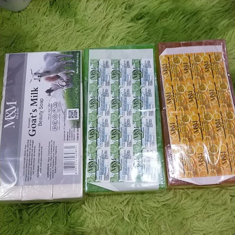 sabun MM stiker dan tanpa stiker