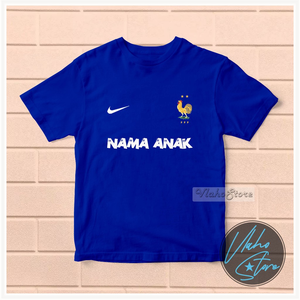 KAOS BAJU BOLA ANAK KIDS NEGARA FRANCE PRANCIS CUSTOM NAMA GRATIS 002