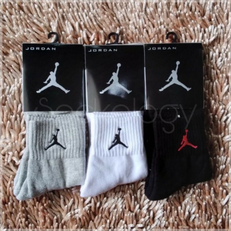 KODE X57H min 3 275 Kaos kaki sport branded Jordan bordir 34 tebal quality premium