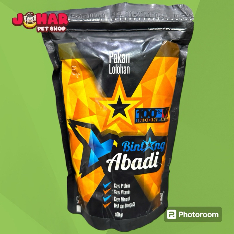 bubur loloh burung bintang abadi 400gr lovebird falk parkit australia conure