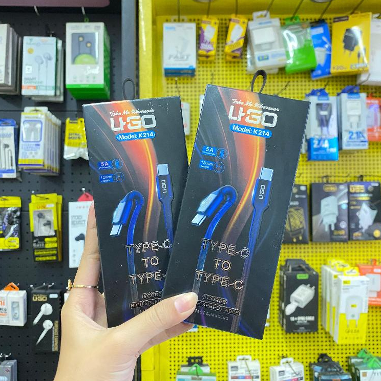 KABEL DATA UGO C TO C K214 PENGISIAN CEPAT DAN AMAN