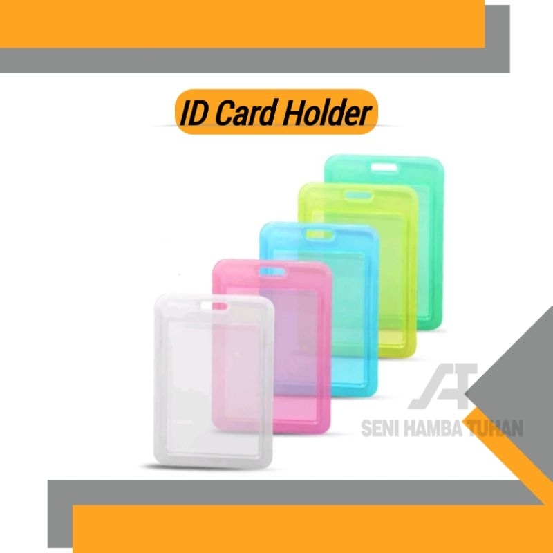 

Tempat kartu / ID Card berwarna-warni vertikal ID Card Lanyard 1.5cm