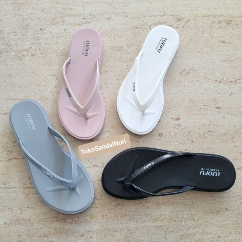 Sandal original  Luofu slipper jelly teplek flat jepit 072