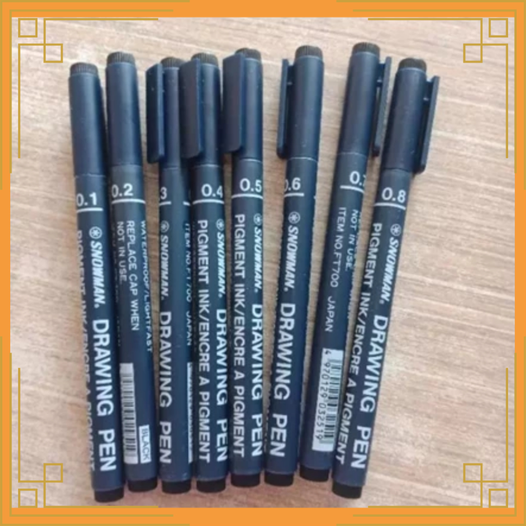 

SNOWMAN Drawing pen 0.1 - 0.8 hitam