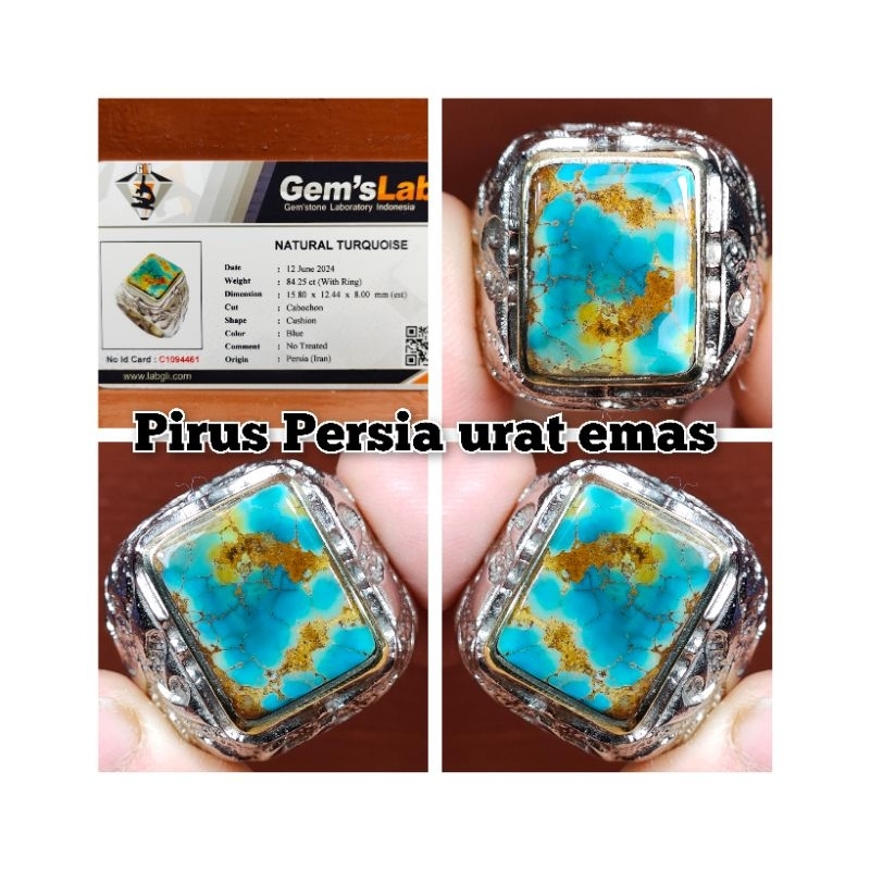 BATU AKIK PIRUS PERSIA URAT EMAS KUNO