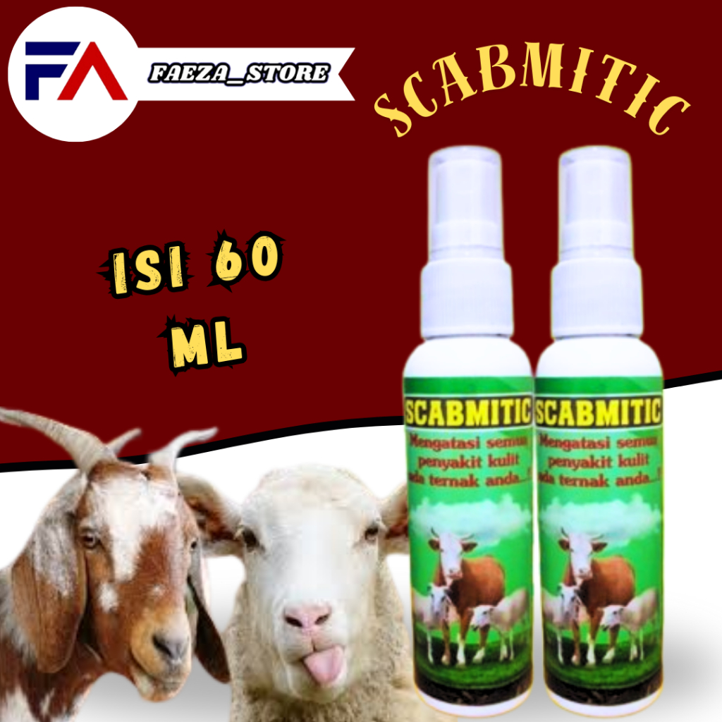 Obat Scabies Gudik Ternak Kambing FAEZA_STORE