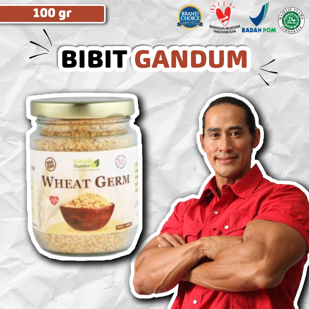 

Dehealth Supplies WHEAT GERM 100gr Toples kaca bibit gandum giling bubuk lembut