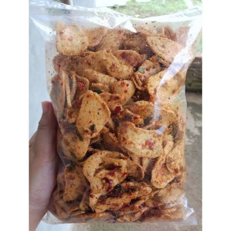 

basreng pipih daun jeruk pedas 500g