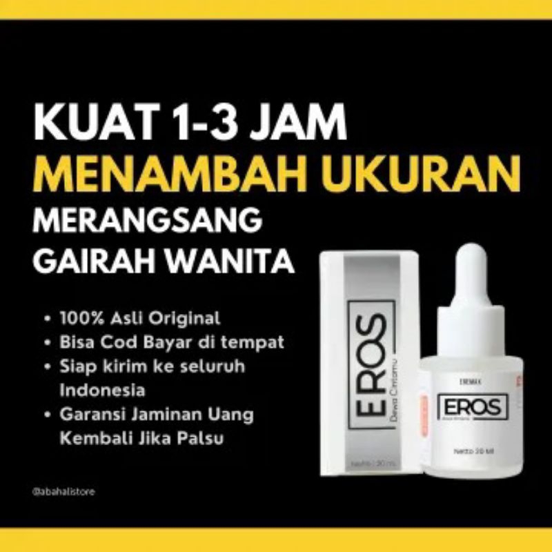 GARANSI - EROS ORIGINAL Obat kuat oles pria perkasa kuat tahan lama tanpa efek samping