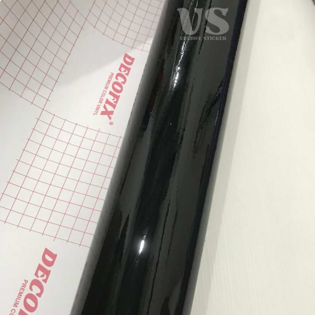 [ECER] Sticker Skotlet Hitam Glossy I Stiker Skotlet Black Glossy
