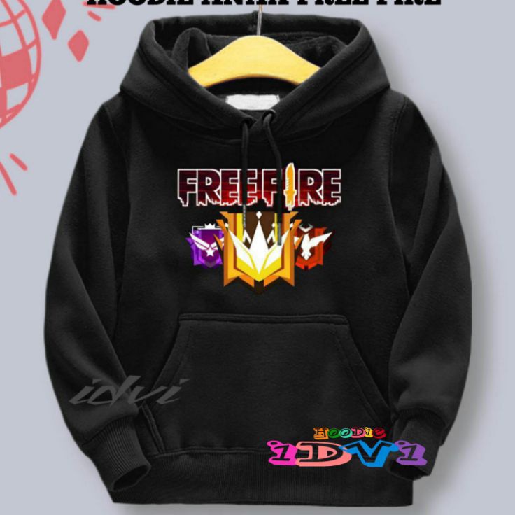 Hoodie Anak FREE FIRE Laki Laki Usia 213thn Sweater Hodie Anak Cowok FF Terbaru  Sweter Jaket Anak L