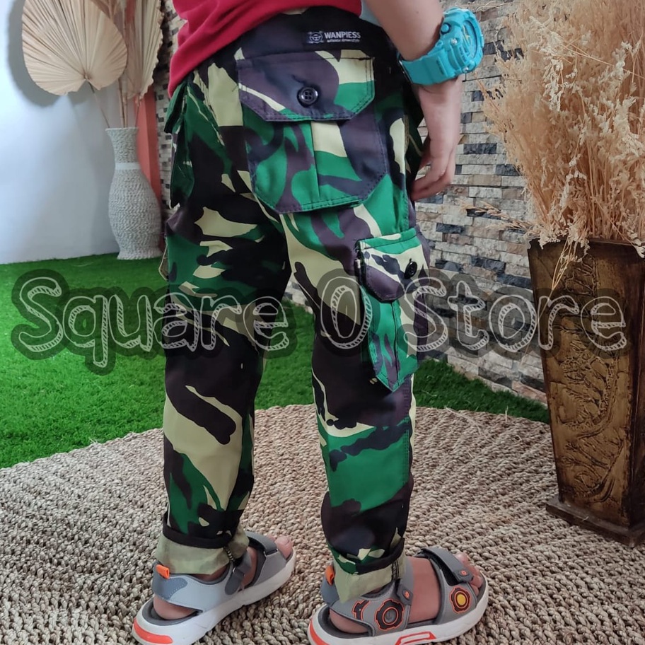 CELANA KARGO ANAK LORENG USIA 213 TAHUN BAHAN KAIN KATUN TR