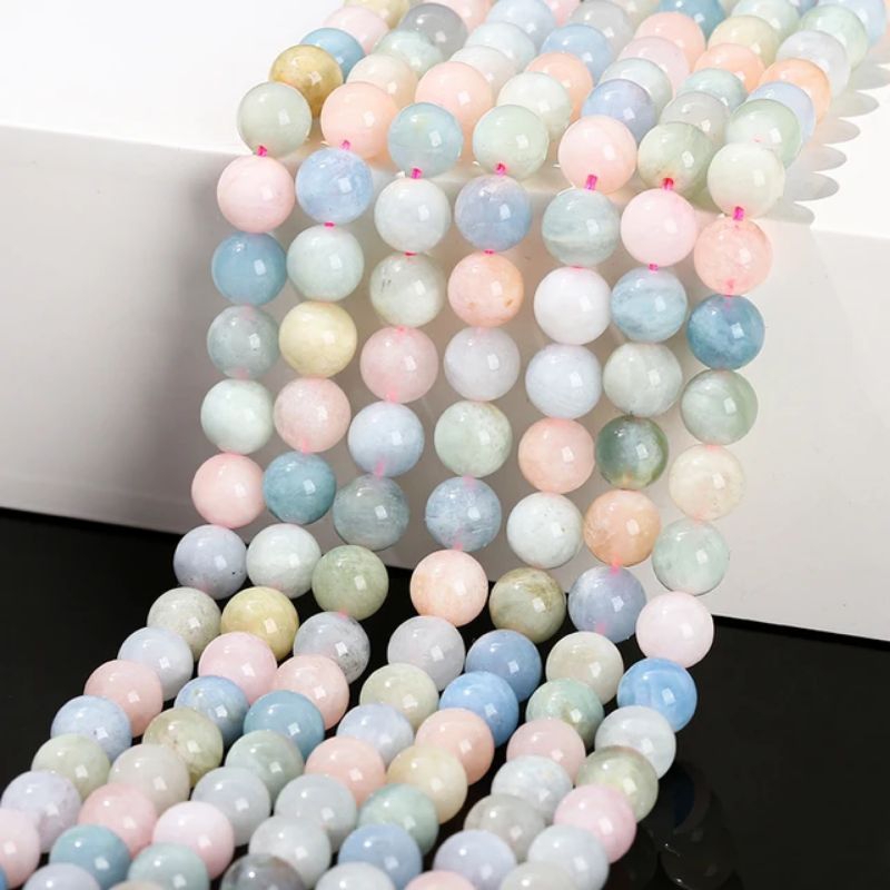 DIY GELANG Natural Stone Morganite Beryl