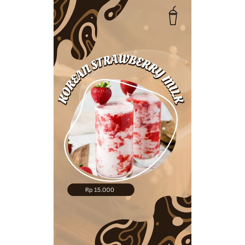 

Korean Strawberry Milk