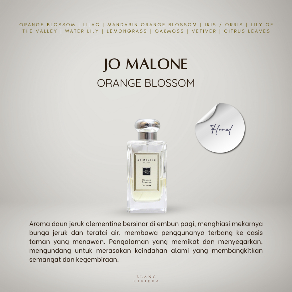 DECANT Parfum Jo Malone orange blossom royal duchess