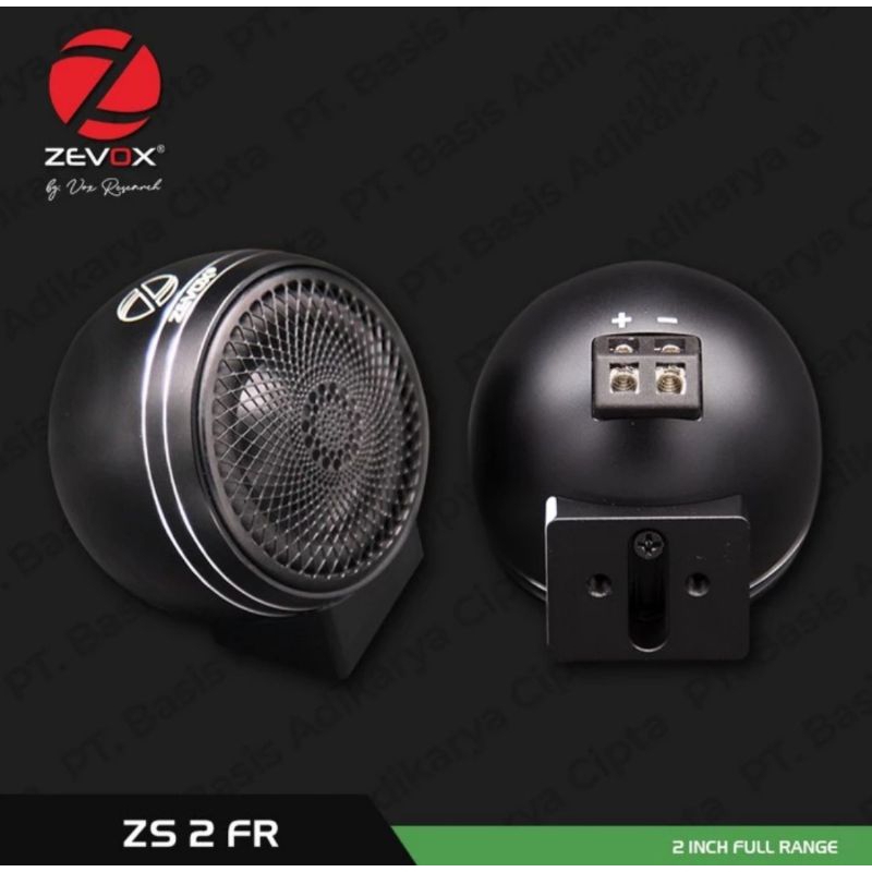 SPEAKER MOBIL JENIS FULLRANGE ZEVOX ZS 2 FR  Wide Bandwith Audio Driver 2 inch by VOX Research