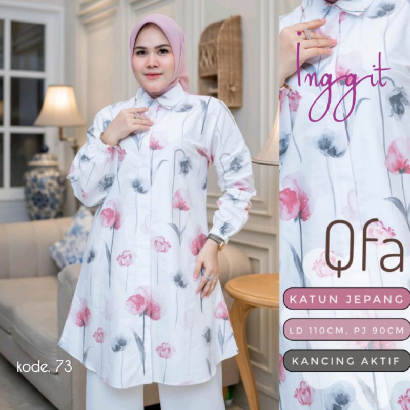 INGGIT BLOUSE BY QFA / BLOUSE PREMIUM KATUN JEPANG