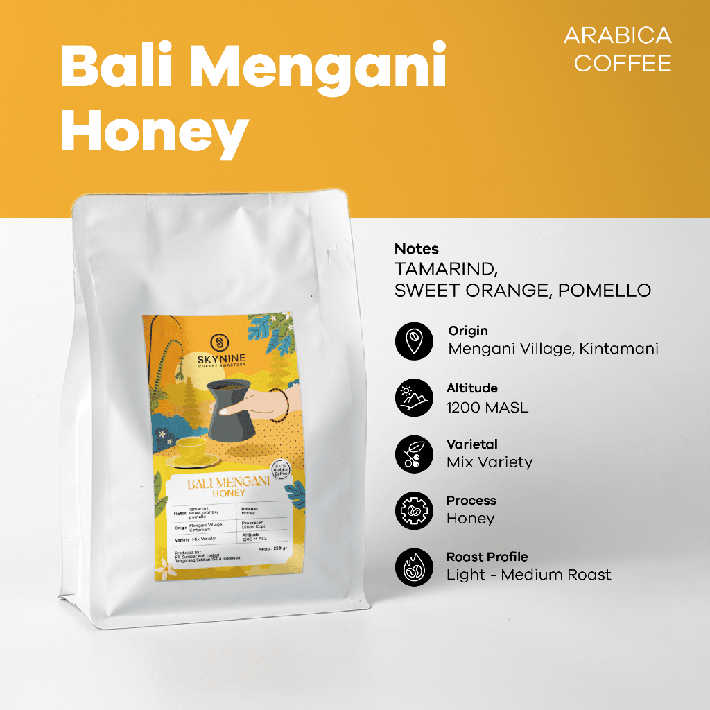 

KOPI ARABIKA BALI MENGANI HONEY ROASTED BEANS