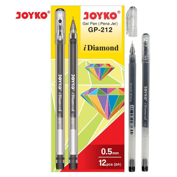 

Pulpen gel Joyko GP-212 iDiamond/0.5mm (1pak/12pcs) & (1 PCS)