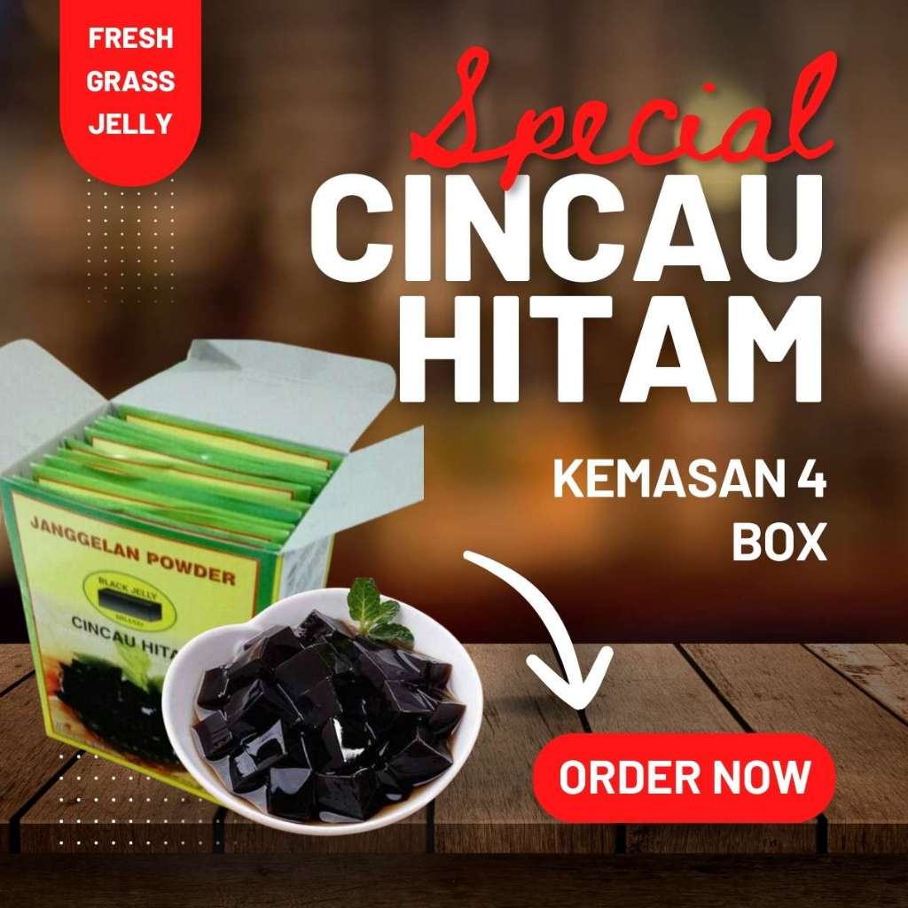 

(Malang) Cincau Hitam Instan Bahan Baku Untuk Produksi Kemasan 4 Box