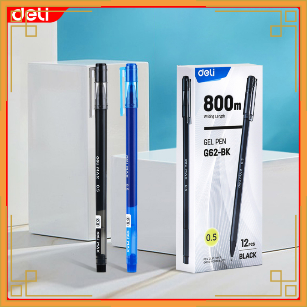 

DELI Pena tinta gel 0.5 hitam G62-BK (pcs)