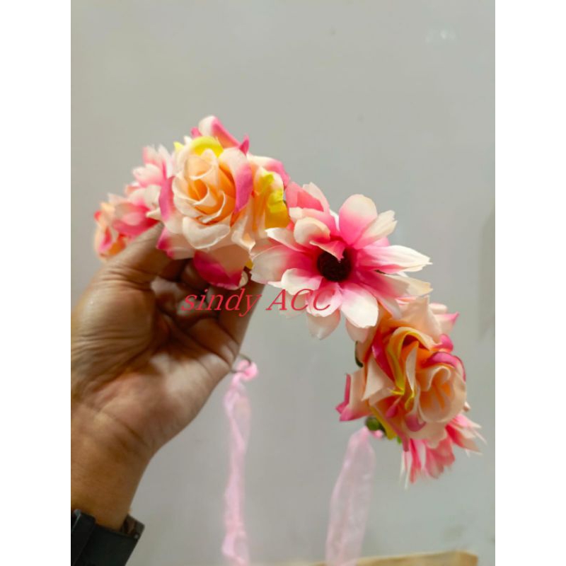 mahkota bunga/bando bunga