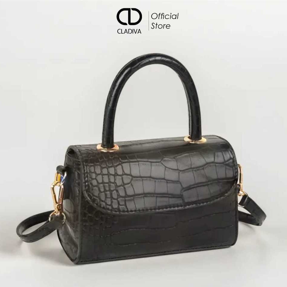Gabriella Sling Bag Hitam Korean Style Adjustable Tas Selempang Wanita