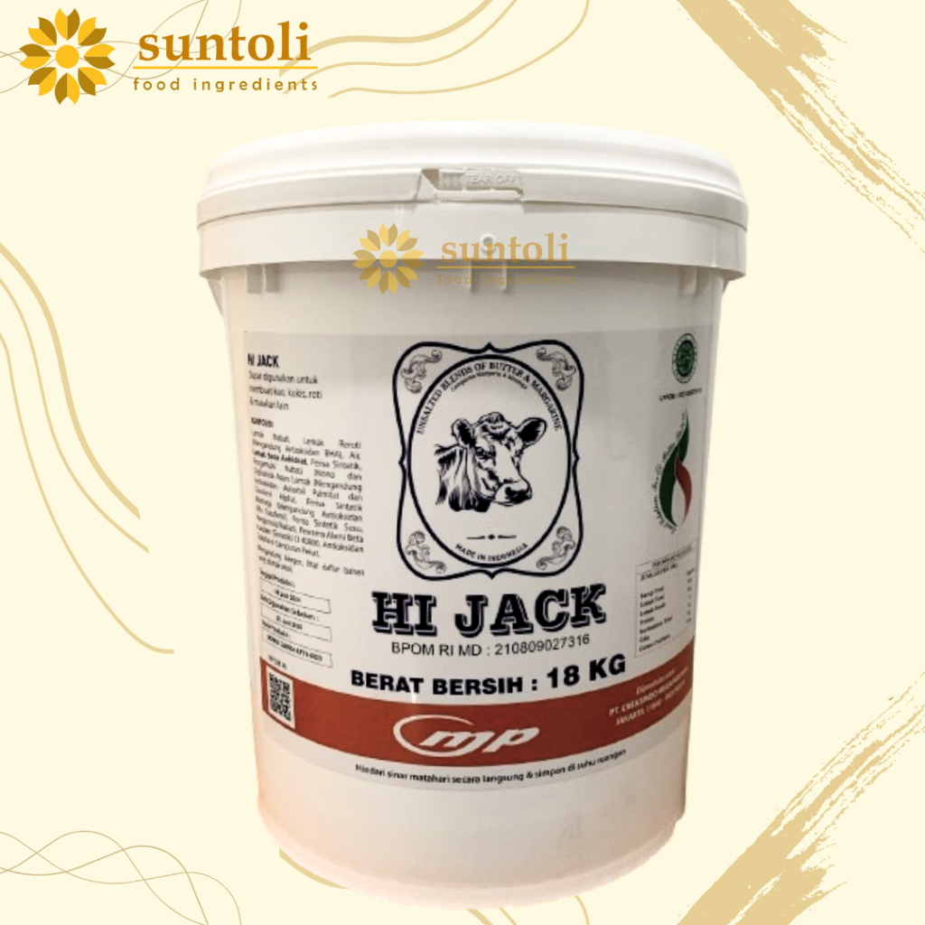 

HIJACK WHITE UNSALTED BUTTER / Mentega Tawar 18 kg