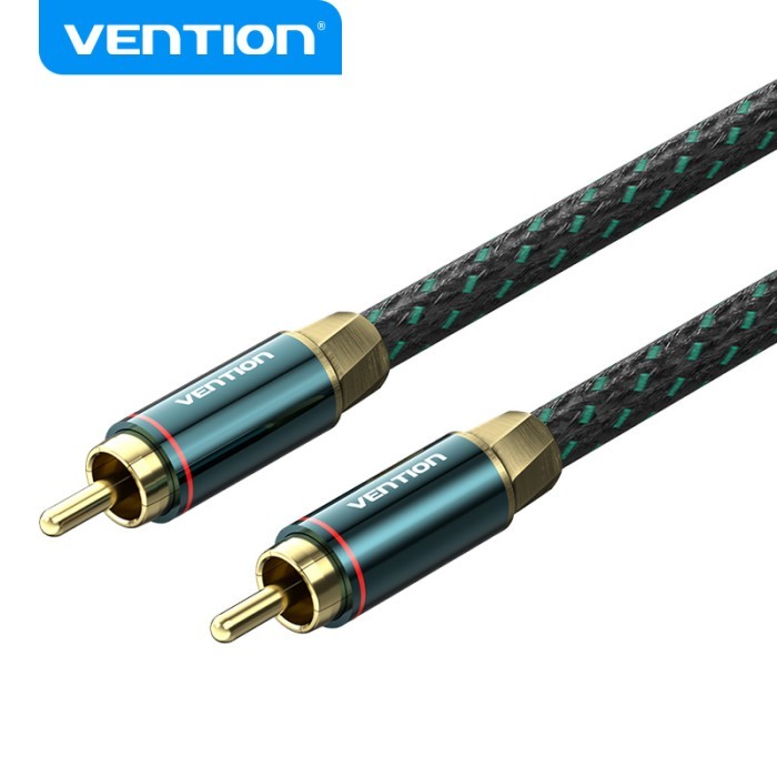 Vention Kabel Digital Audio Coaxial Jack RCA AV SPDIF Male to Male BCT-Green