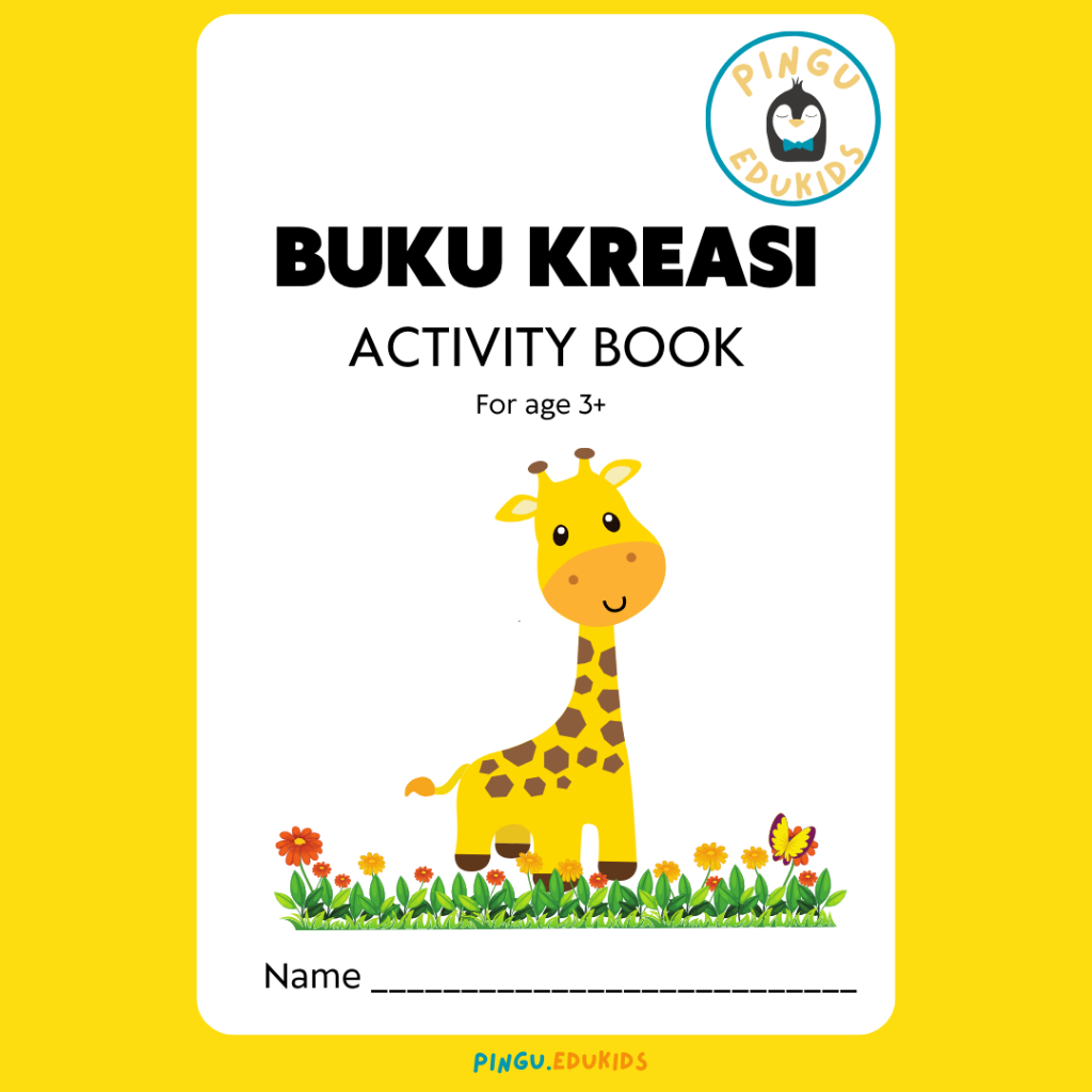 BUKU KREASI - PRINTABLE WORKSHEET WORKBOOK ANAK USIA 3 TAHUN+ | PINGU.EDUKIDS