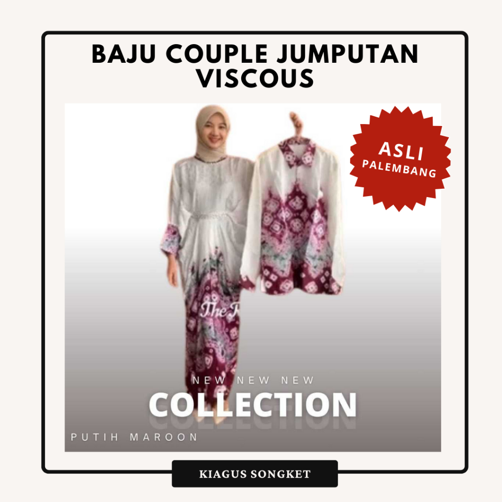 Kiagus Songket - Baju Couple Jumputan Viscous / Gamis Keluarga Lebaran Berbagai Macam Motif Dan Warn