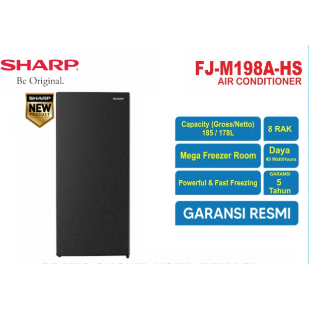 KULKAS FREEZER SHARP 198 (8 RAK)
