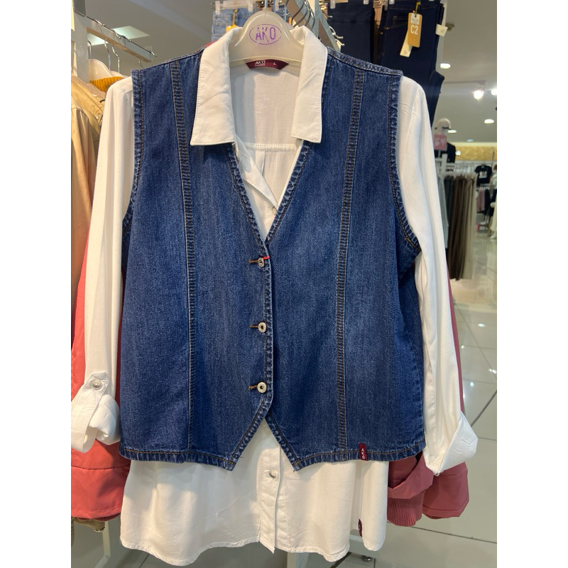 Rompi Wanita AKO JEANS ORIGINAL , Vest brand AKO
