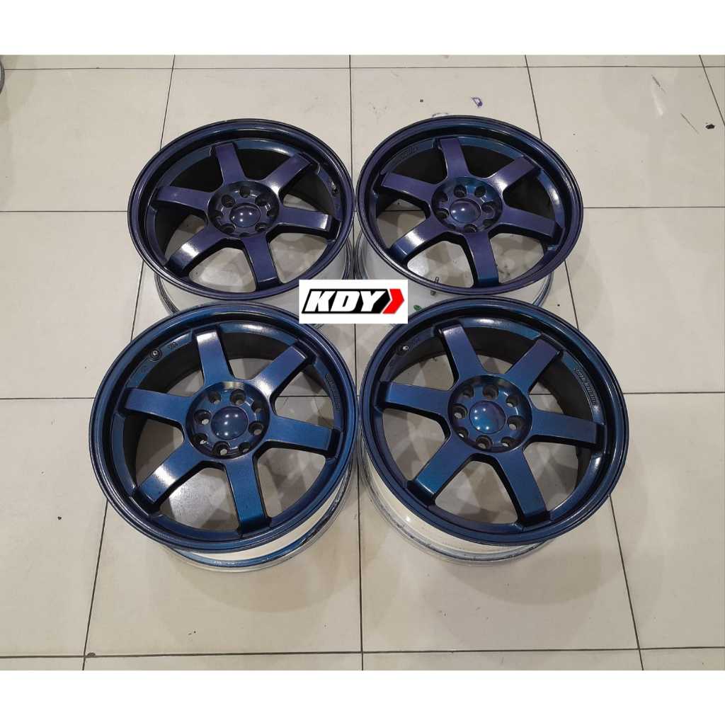 VELG MOBIL BEKAS JDM TE37 R17X7,5 8X100/114,3 ET40 COCOK UNTUK MOBIL AVANZA VELOZ LIVINA KIJANG LGX 