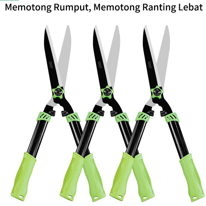 ISKU Gunting Rumput Taman Gunting tanaman gunting pangkas daun rumput - 1pcs
