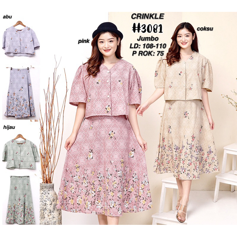 SET ROK / SETELAN CRINKLE (3081 JUMBO)