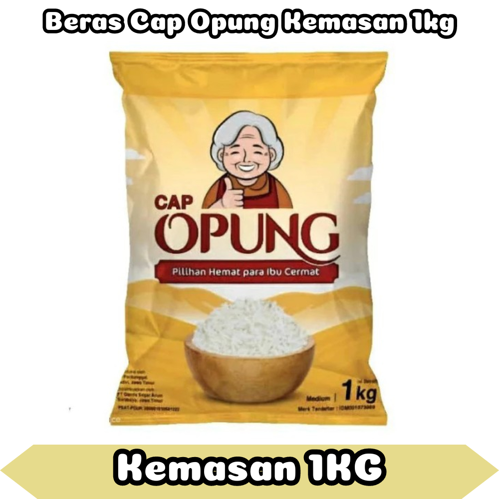 

Jual Beras Cap Opung Kemasan 1kg | SEDAPMALAMACC