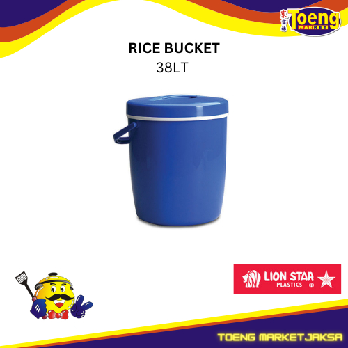 RICE BUCKET 38LT LION STAR
