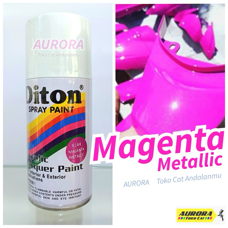Diton 8144 Magenta Metallic 300ml Pink Magenta Metalik | cat pilok sepeda motor mobil