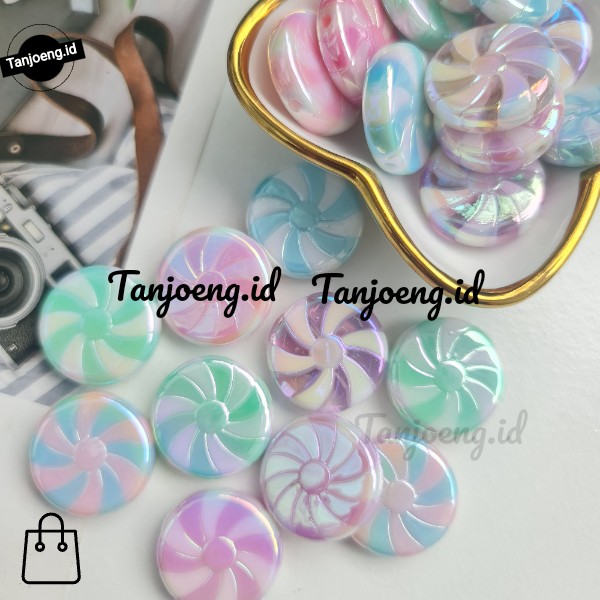 3pcs Manik Lollipop Premium Mote Permen Besar