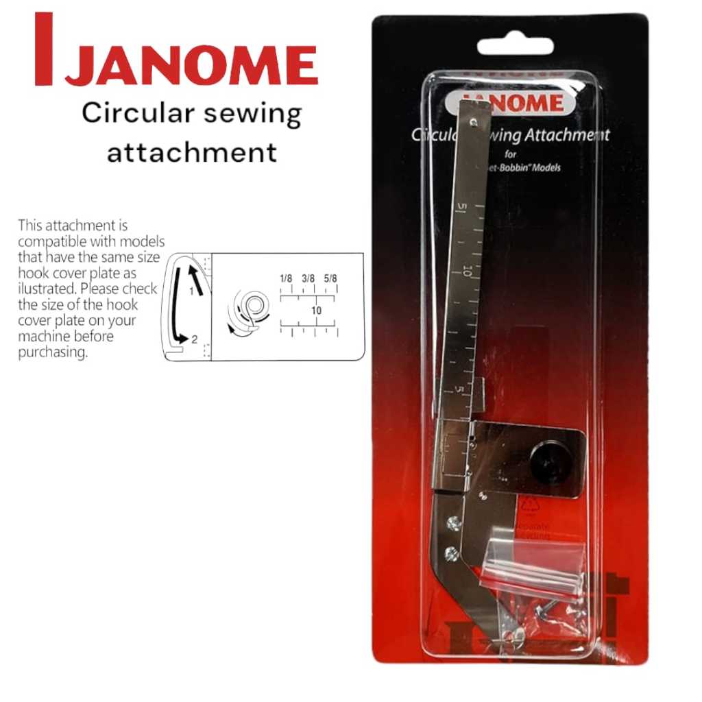JANOME ACCESORIES - circular sewing attachment janome/circulator mesin jaht janome