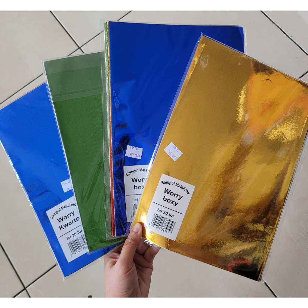 SAMPUL BUKU TULIS POLOS WARNA SAMPUL KERTAS BUKU METALIK WARNA POLOS