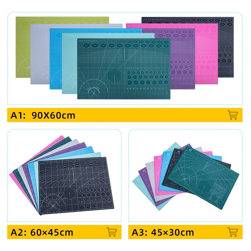 

Alas Potong Kertas Cutting Mat Serba Guna dua sisi Cutting Pad Double-sided Self-Healing A1 A2 A3 A4